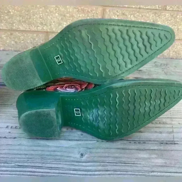 Nomad Rainboots skull/rose western boots SZ 9 - Picture 8 of 10